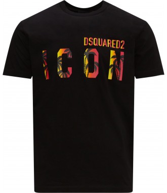 DSQUARED2 ICON pánské tričkoT-shirt Sunset NERO
