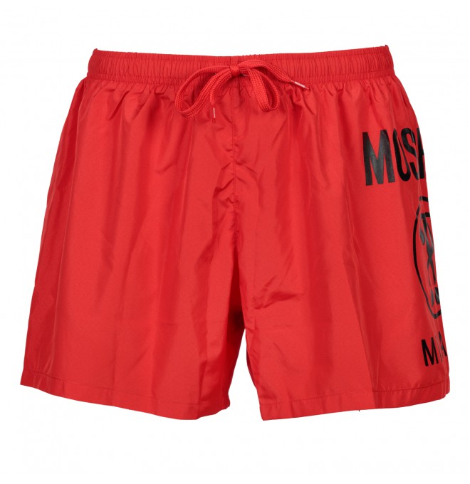 MOSCHINO MILANO pánské plavecké šortky RED 2022