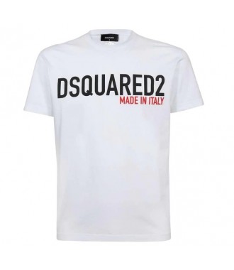 DSQUARED2 pánské tričkoT-shirt ITALY WHITE