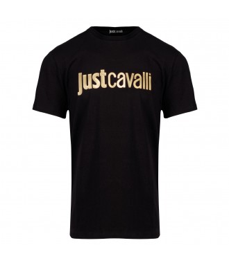 JUST CAVALLI pánské tričko T-shirt GOLD