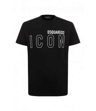 DSQUARED2 ICON pánské tričkoT-shirt ITALY NERO