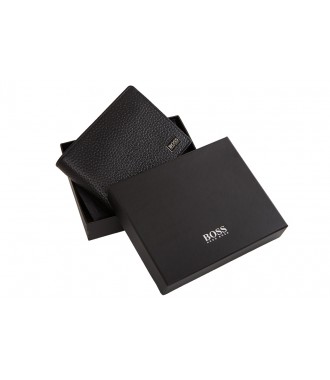 HUGO BOSS BLACK pánská peněženka kožená Trifold -40%%%