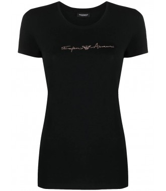 EMPORIO ARMANI dámské tričko t-shirt BLACK