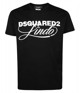 DSQUARED2 pánské tričko italské T-shirt BLACK -40%